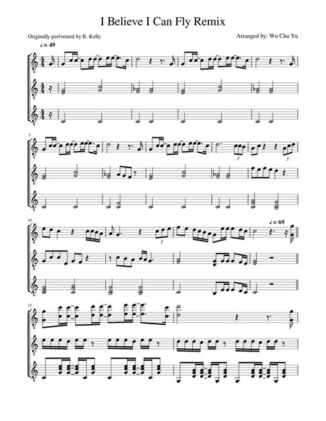 I Believe I Can Fly Sheet music for Piano | Download free in PDF or ...