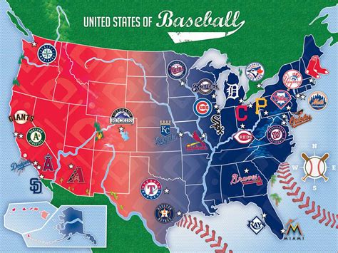 MLB USA Map Jigsaw Puzzle | PuzzleWarehouse.com