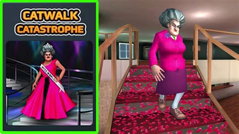 Scary Teacher 3D | Miss T Catwalk Performance Gameplay Walkthrough (iOS Android) - YouTube