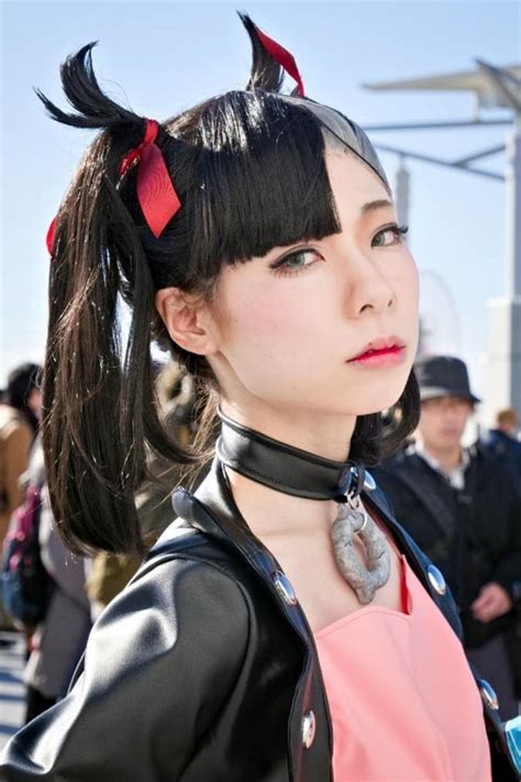 Cute Winter Comiket 97 cosplay of female Pokemon Trainer Marnie, rival to the main Pokemon ...