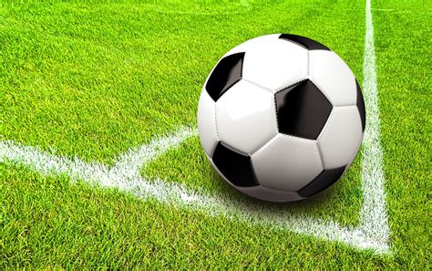 Free photo: Soccer - Football - Ball in the Corner of the Pitch - Space, Old, Outdoor - Free ...