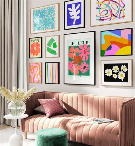 Gallery Wall Prints Set of Prints Colorful Wall Art - Etsy