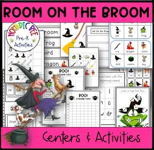 Room on a Broom printable center activities and worksheets ...