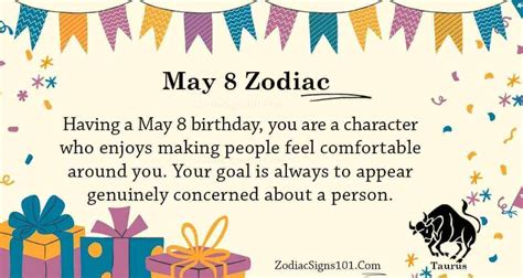 May 8 Zodiac is Taurus, Birthdays and Horoscope - ZodiacSigns101