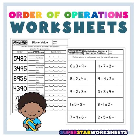 Order of Operations Worksheets - Superstar Worksheets - Worksheets Library