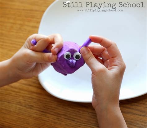 Egg Carton and Cupcake Liner Dinosaur Craft | Still Playing School