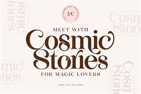 Just Cosmic Font + Logos - Design Cuts