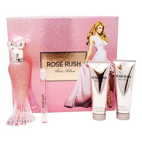 Paris Hilton Rose Rush for Women (EDP 100ML+10ML Mini+90ML Bl+90ML Sg ...