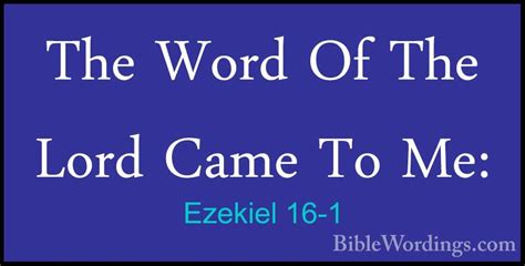 Ezekiel 16 - Holy Bible English - BibleWordings.com