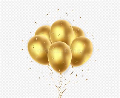 Transparent Gold Balloons Stock Illustrations – 2,441 Transparent Gold ...