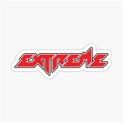 "extreme band logo" Sticker for Sale by beevense | Redbubble