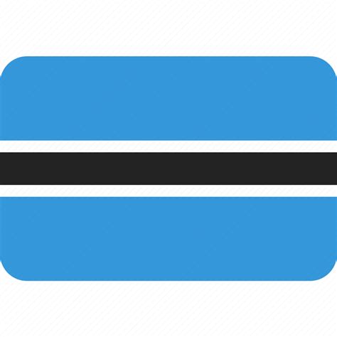 Botswana, country, flag, national icon - Download on Iconfinder