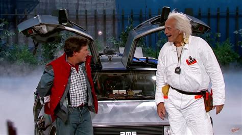 DeLorean takes Marty McFly & Doc Brown to 'Jimmy Kimmel Live' | 13newsnow.com