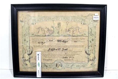 WWII Navy Shellback Certificate (Courtesy of the consignor) - 1944 ...