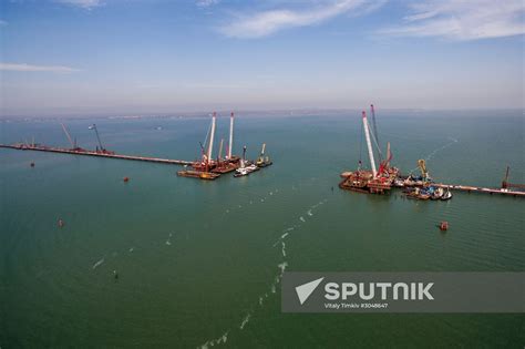 The Crimean Kerch Strait Bridge under construction | Sputnik Mediabank