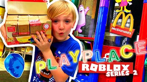 UNBOXING ROBLOX TOYS SERIES 2 INSIDE MCDONALD'S PLAYPLACE/ BEING LOGAN/ JAZWARES TOYS - YouTube