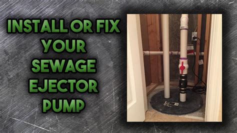 How to Install a Sewage Ejector Pump - YouTube