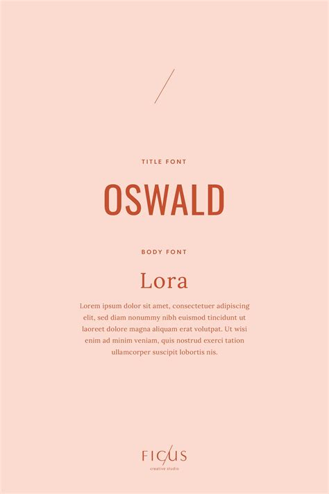 Font pairing inspiration oswald lora – Artofit