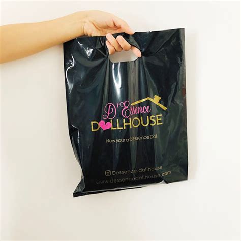 Custom Shopping Bags With Logo for Boutique Custom Plastic Bags With ...