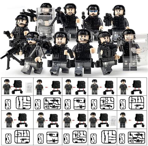 Lego SWAT Team Minifigure 10pcs [ with weapons ] | A2Z Oz Mall – A2ZOZMALL