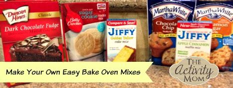 Make Your Own Easy Bake Oven Mixes - The Activity Mom