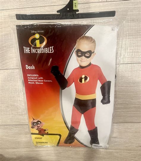 Spirit Halloween Dash Incredibles Costume Toddler 3T-… - Gem