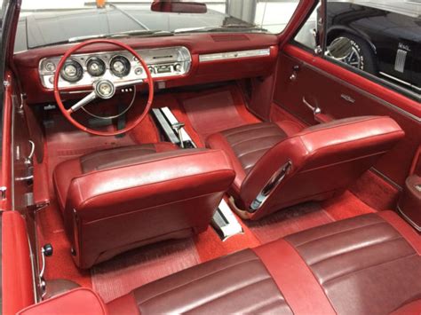 1965 Chevelle Malibu Super Sport Convertible Black w/ Red interior ...