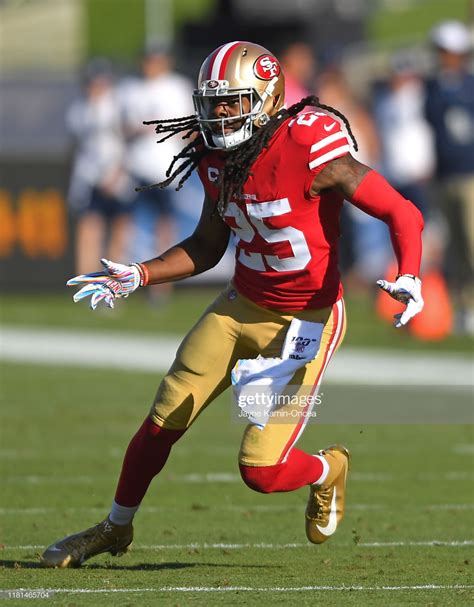 Cornerback Richard Sherman of the San Francisco 49ers looks to block ...