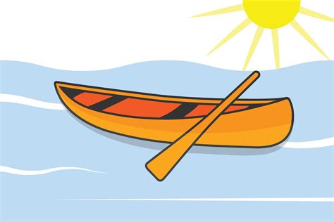 Canoe Illustration And Vector Design. 6649742 Vector Art at Vecteezy