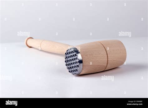 Wooden & Metal Meat Mallet Stock Photo - Alamy