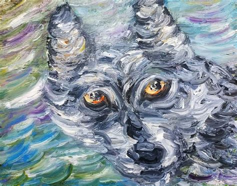 Wolf Eyes Painting by Kirill Sukhanov - Fine Art America