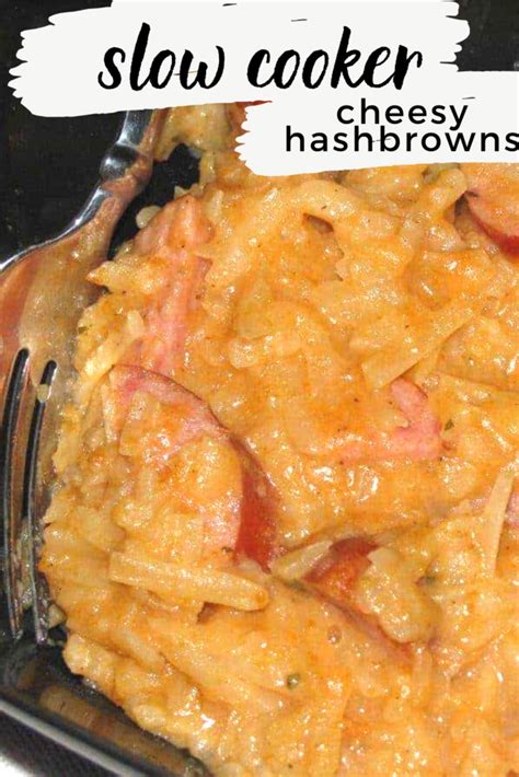 Slow Cooker Cheesy Hash Browns – Moments With Mandi