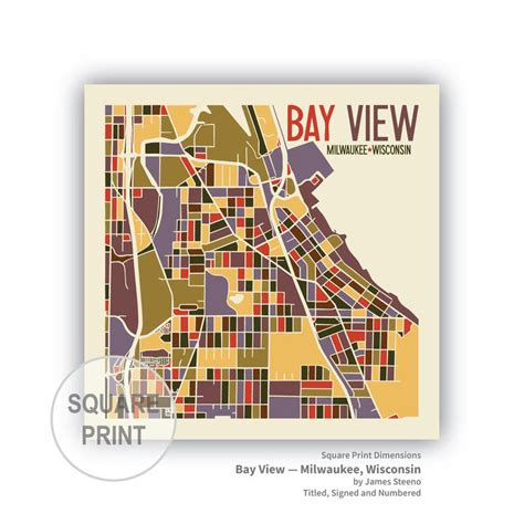 12x12 Bay View Print - Historic Milwaukee, Inc.