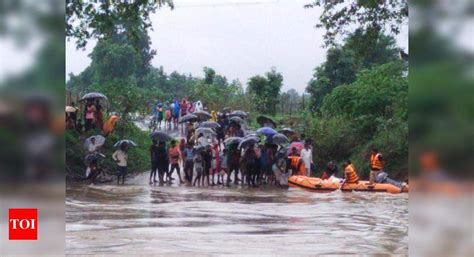 Nagpur: Flood hits Gadchiroli 2nd time in 15 days, major roads shut | Nagpur News - Times of India