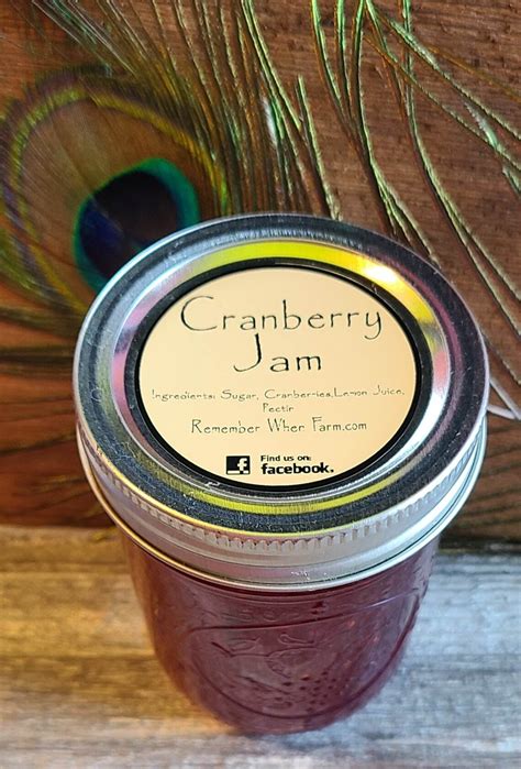 Cranberry Jam 8oz - Etsy