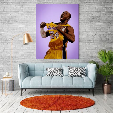 Kobe Bryant Poster Lakers Poster NBA Poster gift for men | Etsy