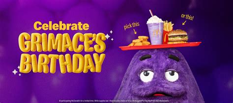 Grimace’s Birthday Meal at McDonald’s comes with a purple milkshake. Here’s when you can get it ...