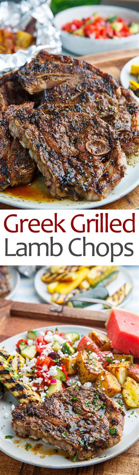 Greek Style Grilled Lamb Chops - Closet Cooking