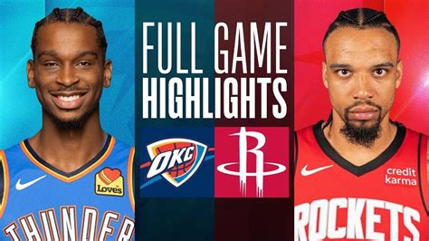 Houston Rockets vs OKC Thunder Full Game Highlights | Dec 6 | NBA Regular Season 2023 - YouTube