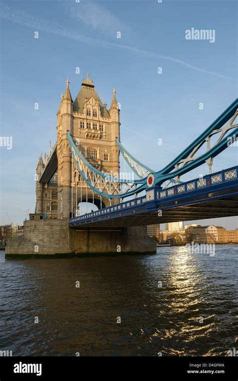 Tower Bridge at night London UK Stock Photo - Alamy