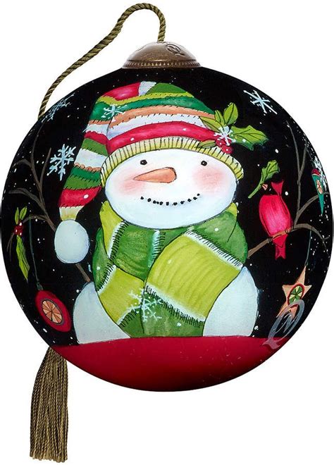 Precious Moments Decked Out for Christmas Snowman Ornament Snowman ...