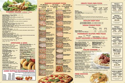 Golden Grain Gourmet Pizza menu in Albany, New York, USA