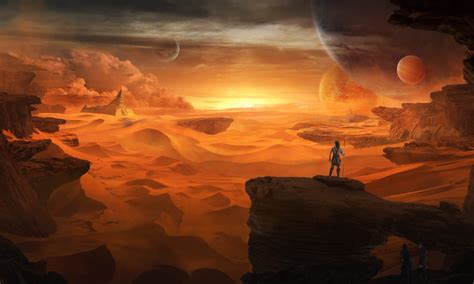 Download Landscape Desert Sci Fi Dune HD Wallpaper