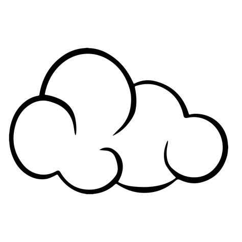 Cloud Template Printable - Printable Word Searches