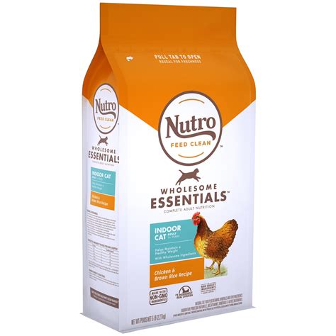 NUTRO WHOLESOME ESSENTIALS Natural Dry Cat Food, Indoor Cat Adult ...