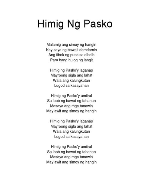 Himig NG Pasko | PDF