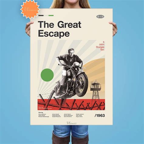 The Great Escape Movie Poster the Great Escape Movie Prints - Etsy