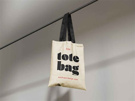 Free Tote Canvas Bag Mockup (PSD)