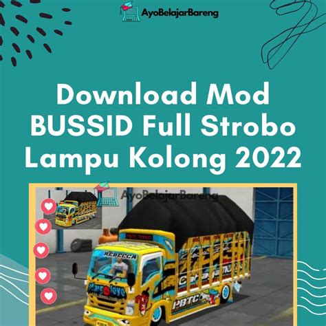 Download Mod BUSSID Full Strobo Lampu Kolong 2022