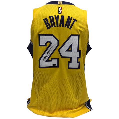 Kobe Bryant Hand Signed Panini Nike Authentic Gold Lakers Jersey | Taylormade Memorabilia ...